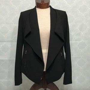 Calvin Klein Black Blazer with Gold Zippers